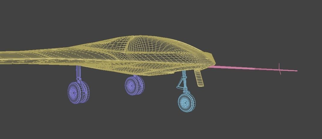 P-175 POLECAT UAV SKUNK WORKS - Low-poly 3D model_38