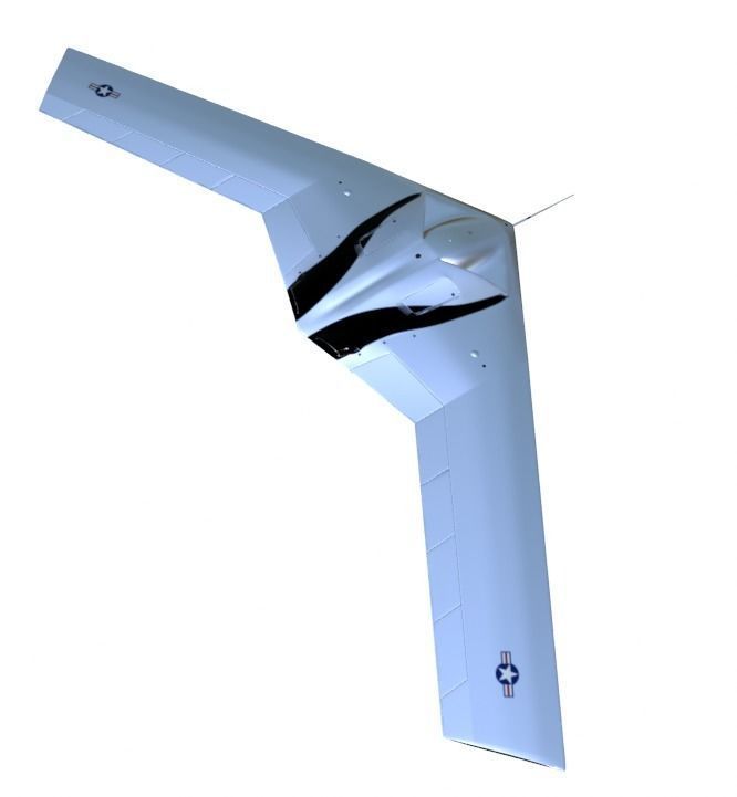 P-175 POLECAT UAV SKUNK WORKS - Low-poly 3D model_11