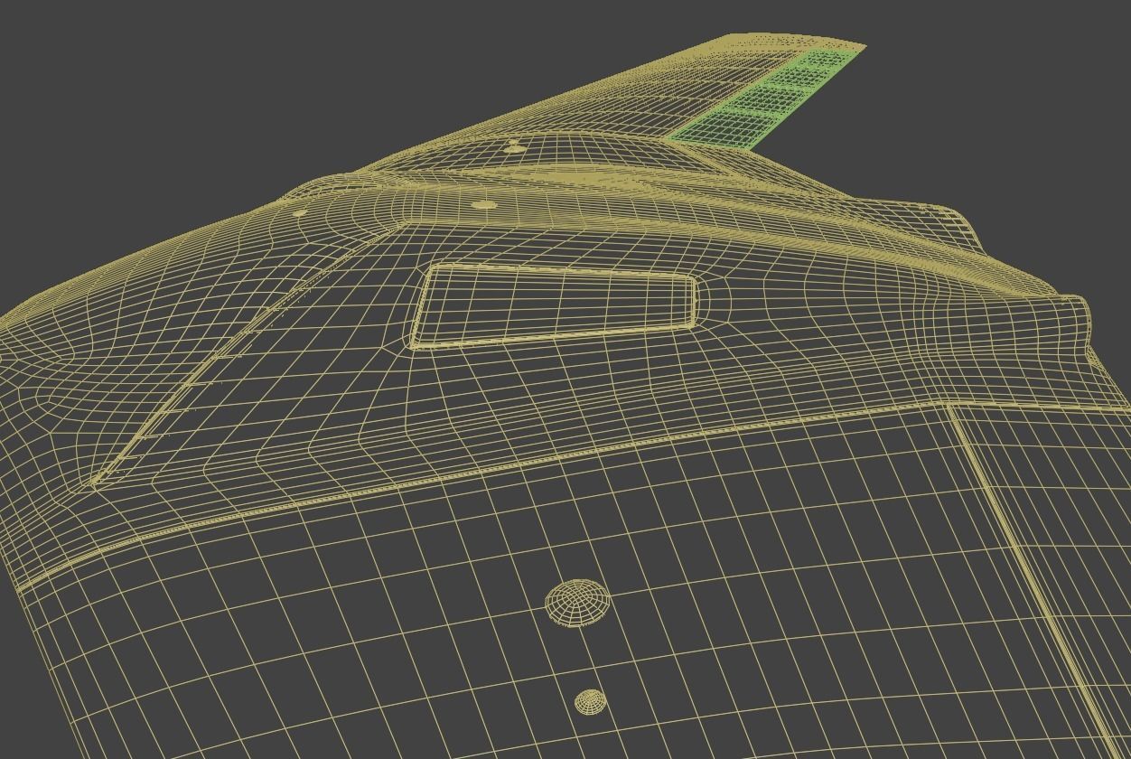 P-175 POLECAT UAV SKUNK WORKS - Low-poly 3D model_17