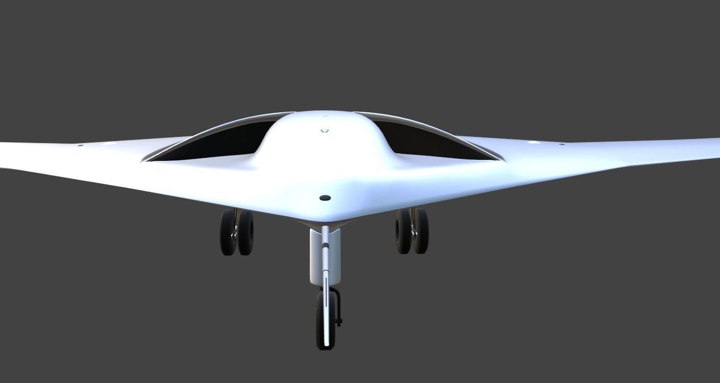 P-175 POLECAT UAV SKUNK WORKS - Low-poly 3D model_26