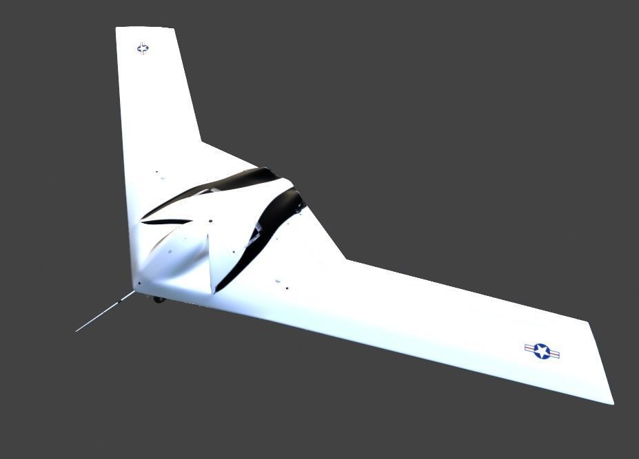 P-175 POLECAT UAV SKUNK WORKS - Low-poly 3D model_27