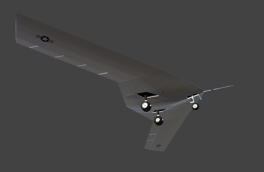 P-175 POLECAT UAV SKUNK WORKS - Low-poly 3D model_29