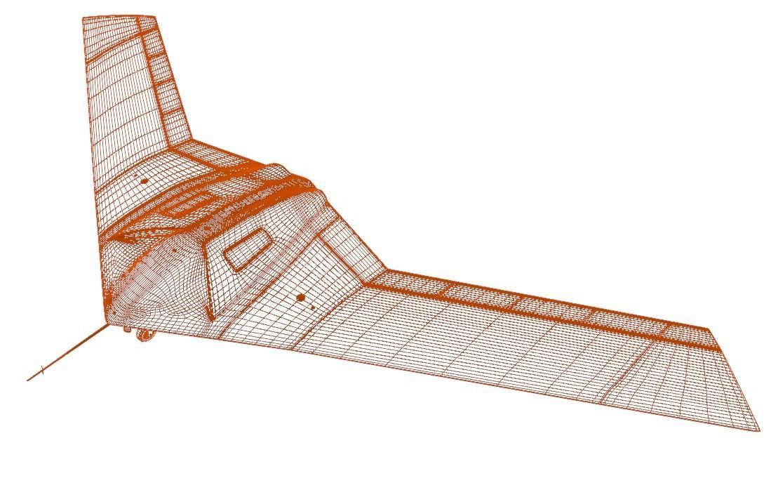 P-175 POLECAT UAV SKUNK WORKS - Low-poly 3D model_18