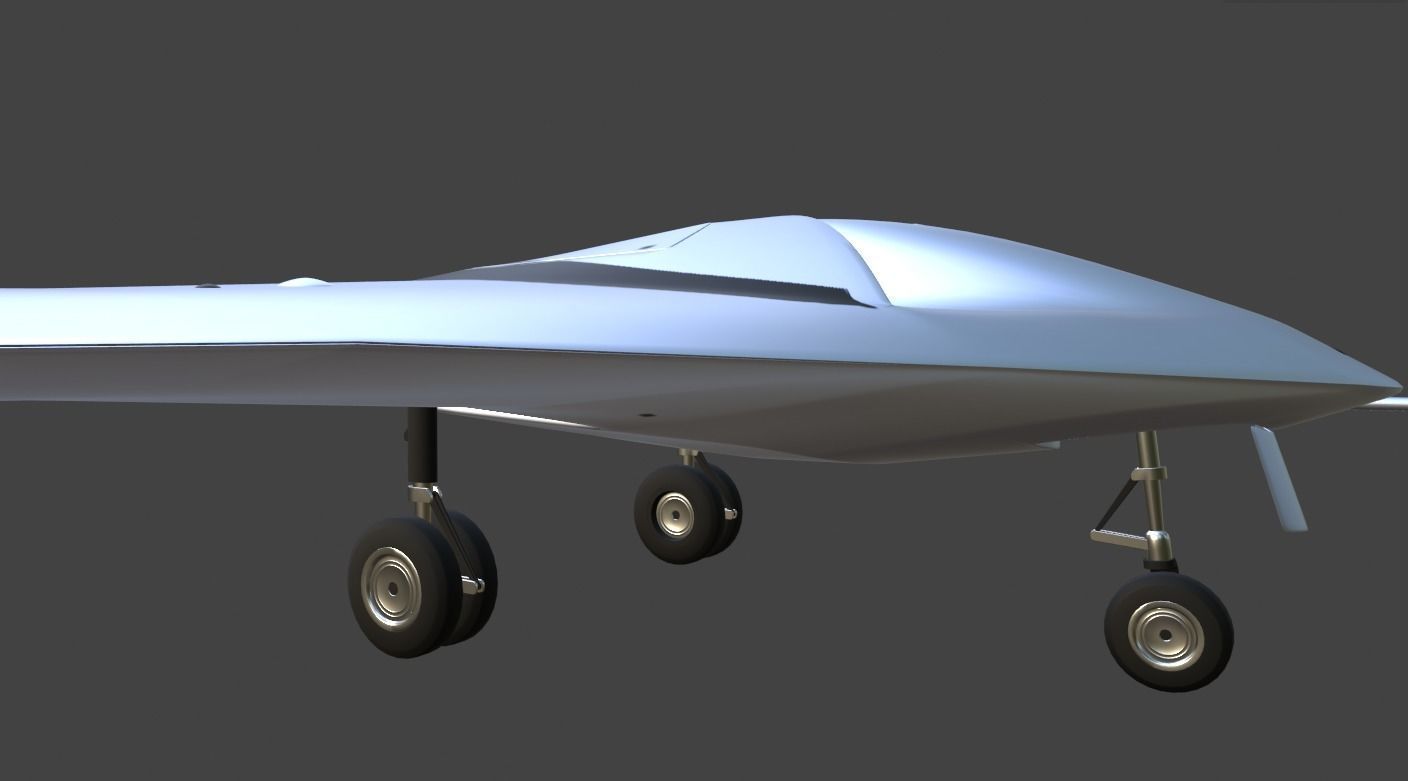 P-175 POLECAT UAV SKUNK WORKS - Low-poly 3D model_14