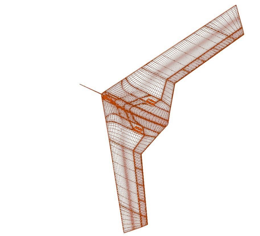 P-175 POLECAT UAV SKUNK WORKS - Low-poly 3D model_21