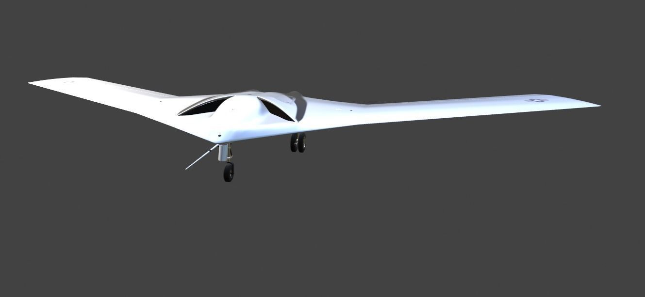 P-175 POLECAT UAV SKUNK WORKS - Low-poly 3D model_28