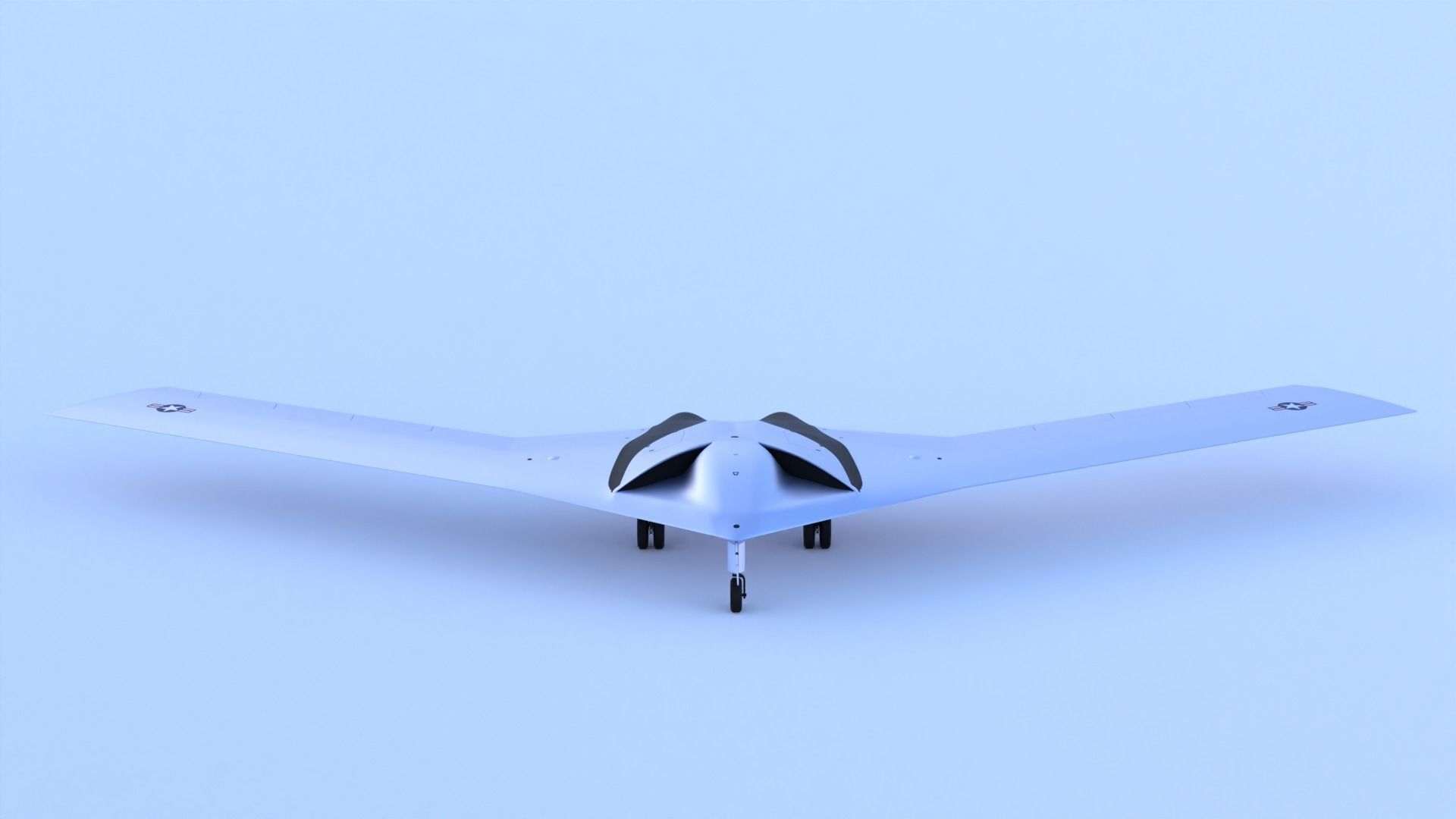 P-175 POLECAT UAV SKUNK WORKS - Low-poly 3D model_2