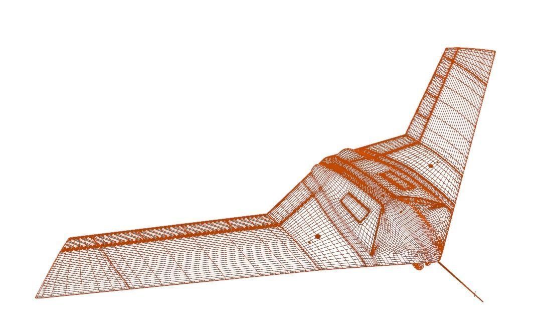 P-175 POLECAT UAV SKUNK WORKS - Low-poly 3D model_15