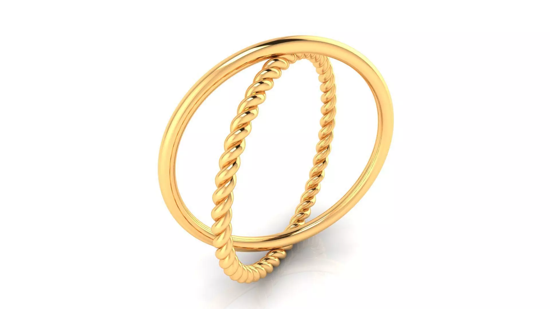 Ring M165 The luxury female abstract ring wedding 3D print model
