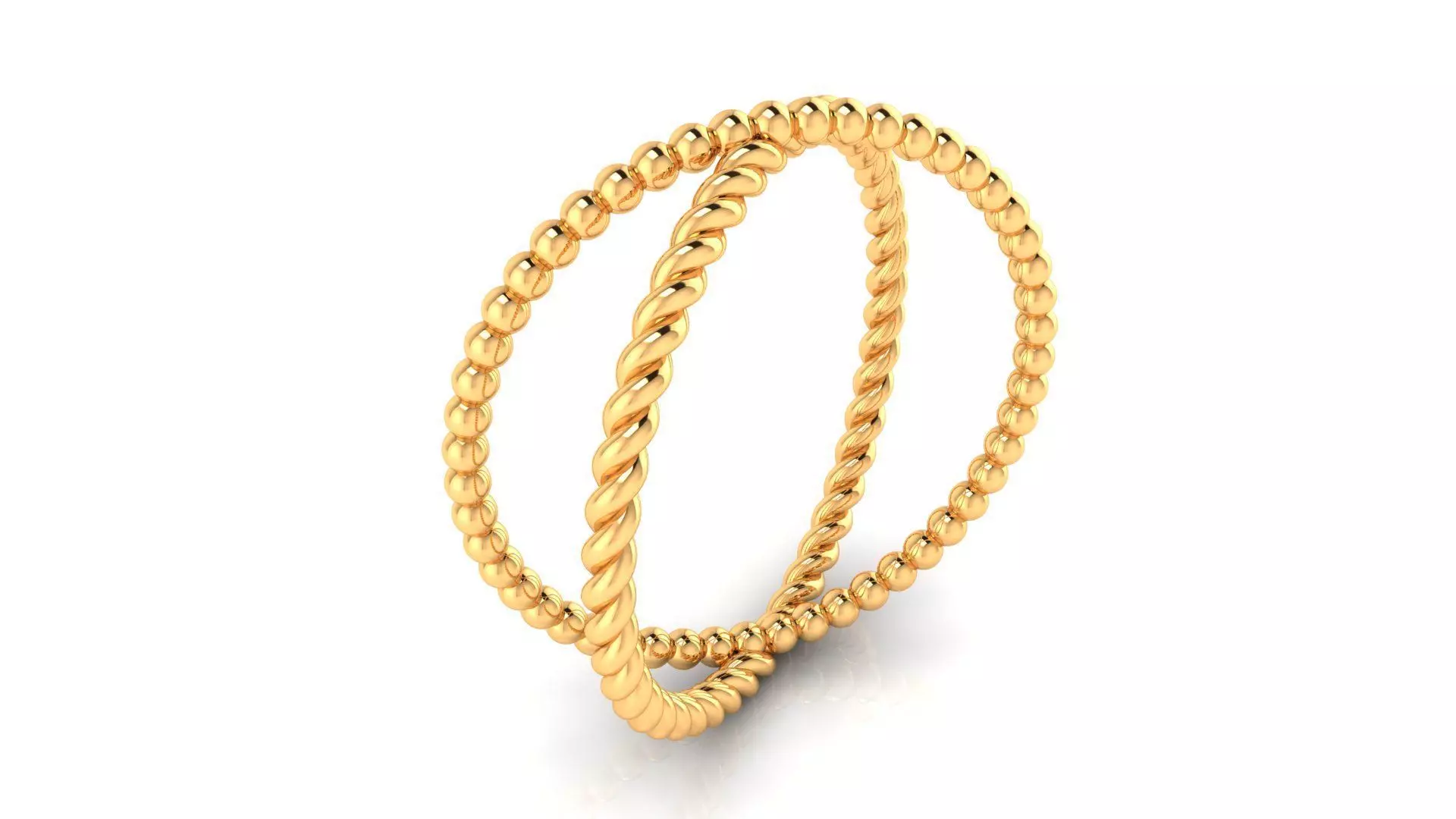 Ring M166 The luxury female abstract ring wedding 3D print model