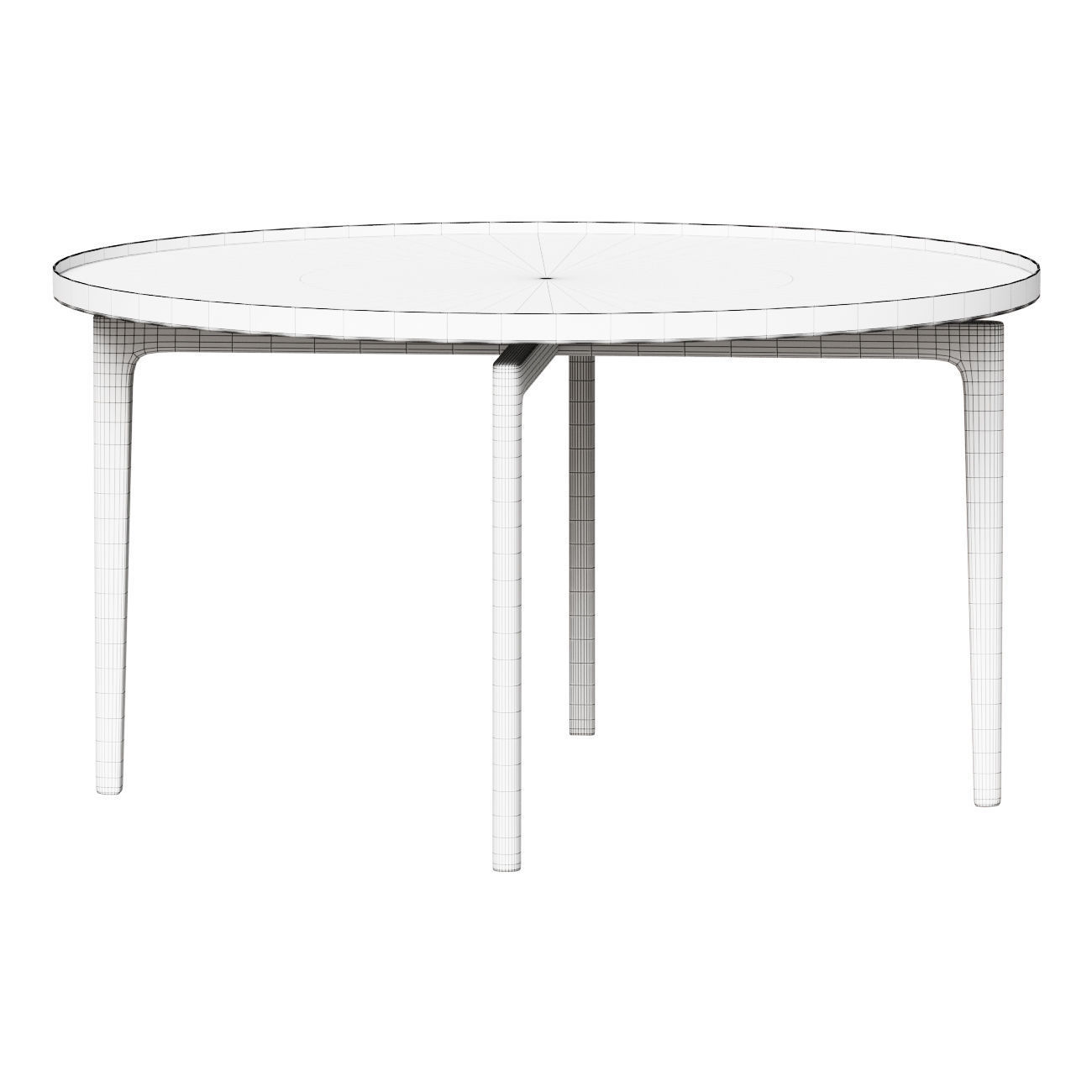 Sirio TSR70 Coffee Table - Calacatta Gold 3D model_1