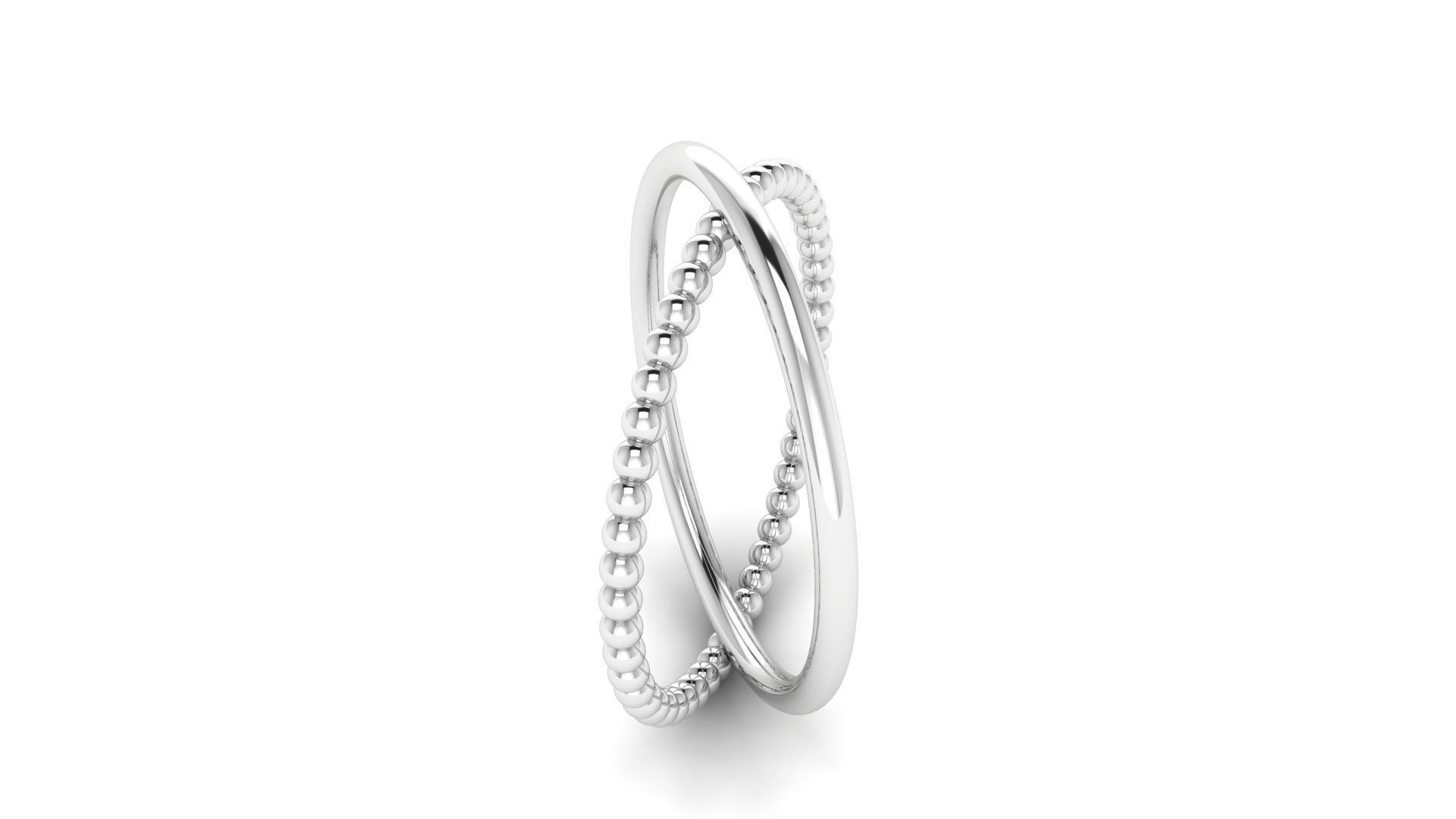 Ring M167 The luxury female abstract ring wedding 3D print model_20