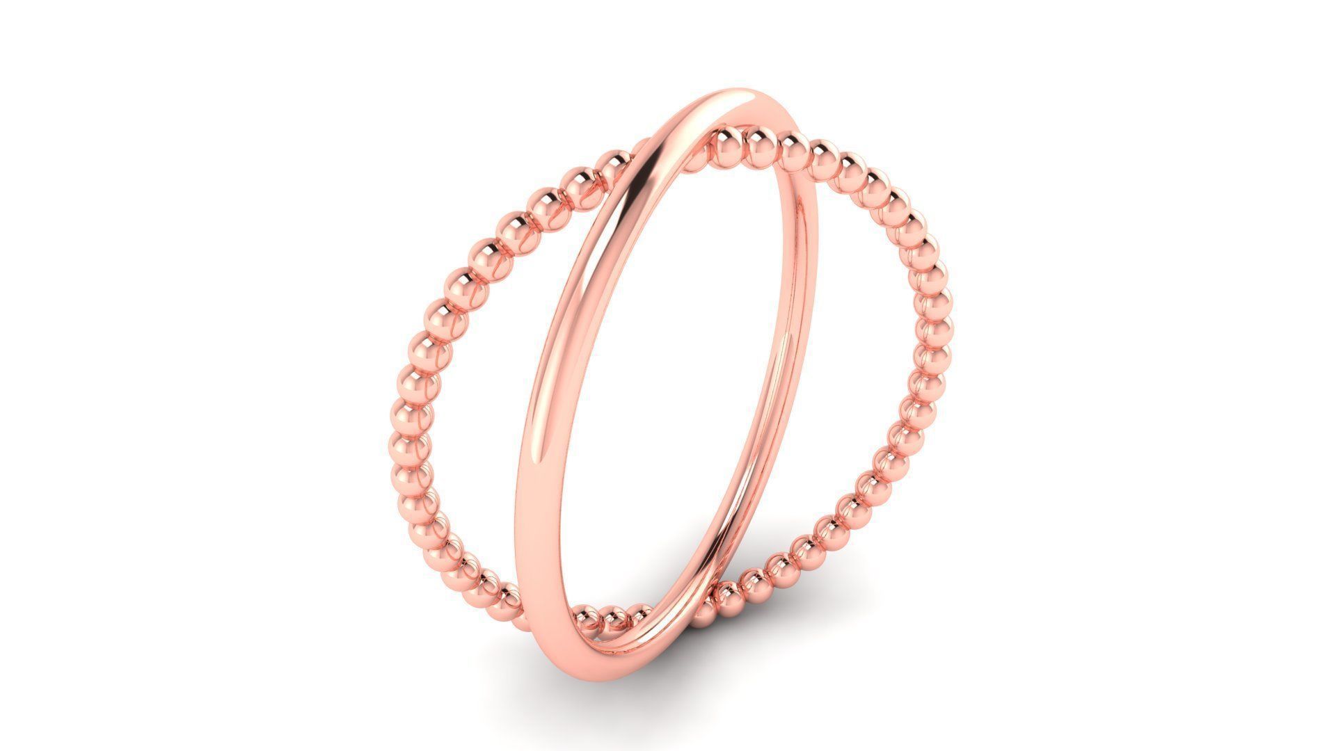 Ring M167 The luxury female abstract ring wedding 3D print model_26