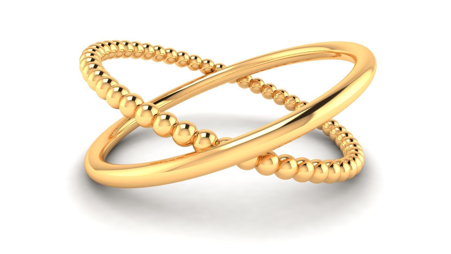Ring M167 The luxury female abstract ring wedding 3D print model_7