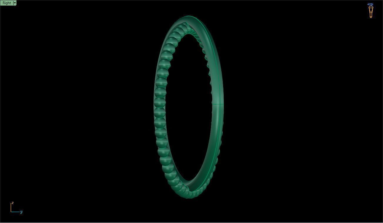 Ring M167 The luxury female abstract ring wedding 3D print model_11