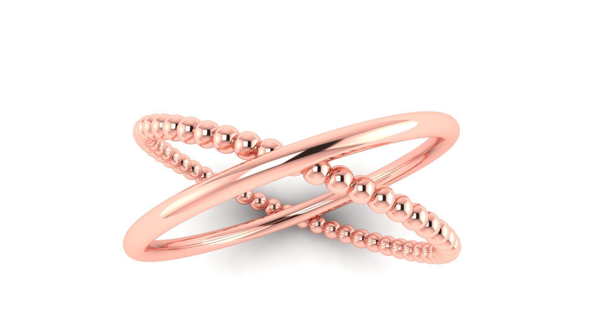 Ring M167 The luxury female abstract ring wedding 3D print model_29