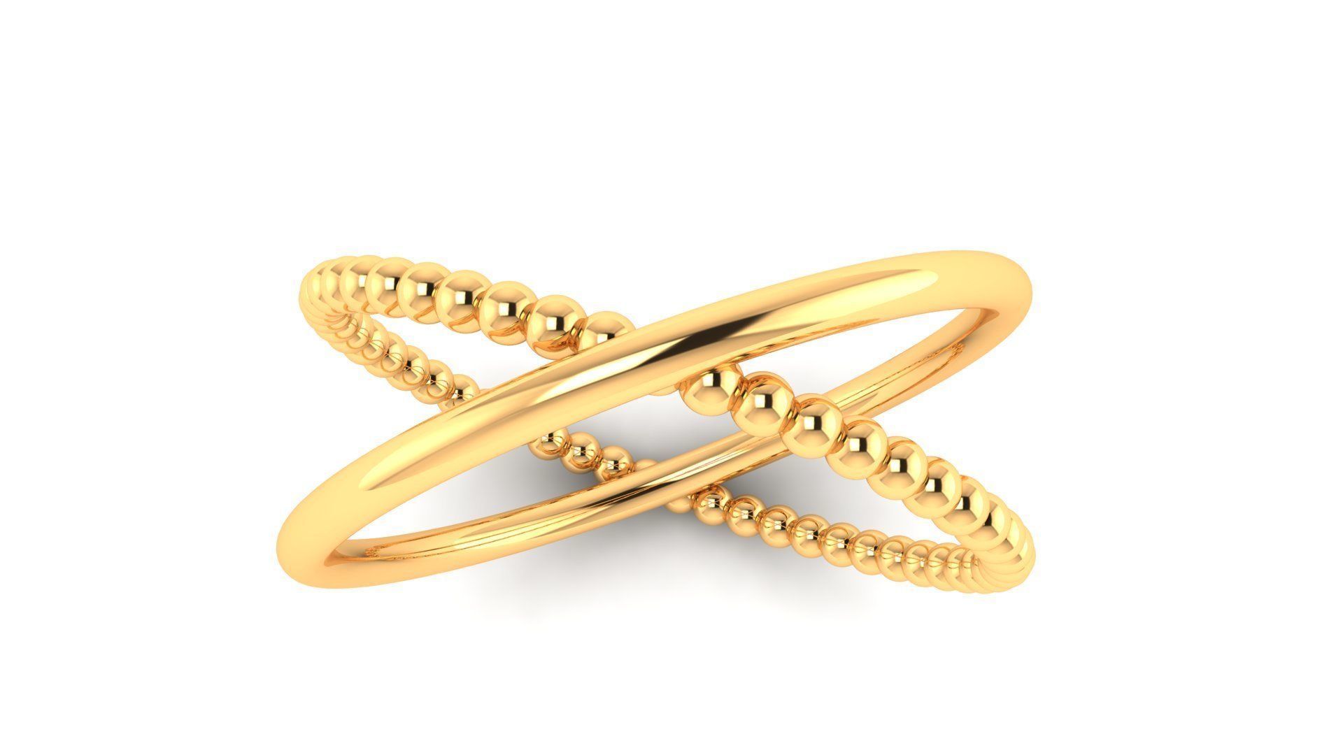 Ring M167 The luxury female abstract ring wedding 3D print model_3