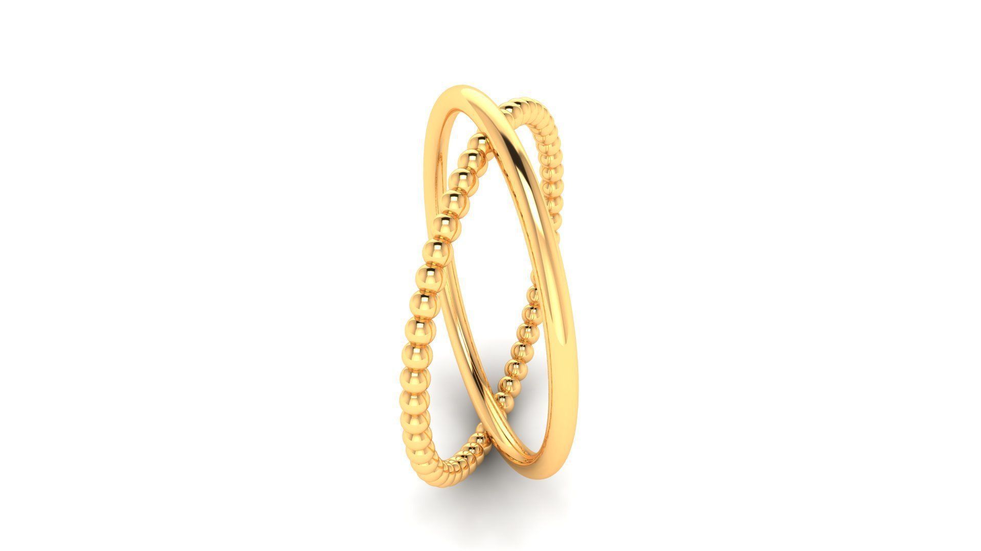 Ring M167 The luxury female abstract ring wedding 3D print model_2