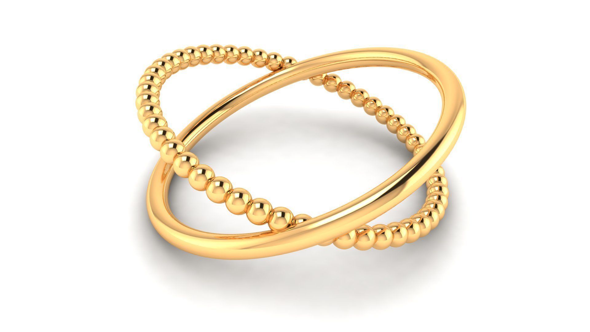 Ring M167 The luxury female abstract ring wedding 3D print model_6