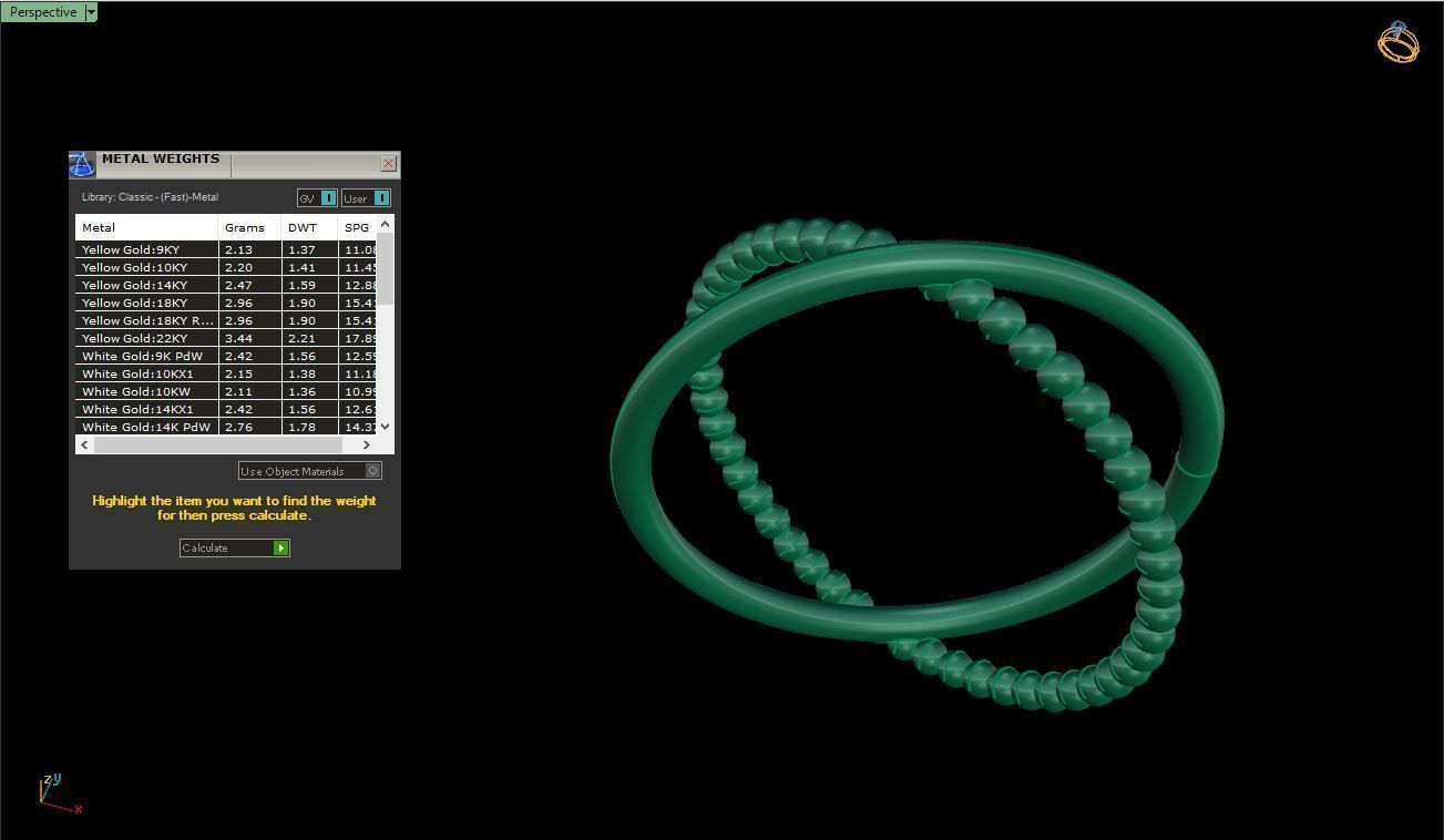 Ring M167 The luxury female abstract ring wedding 3D print model_13