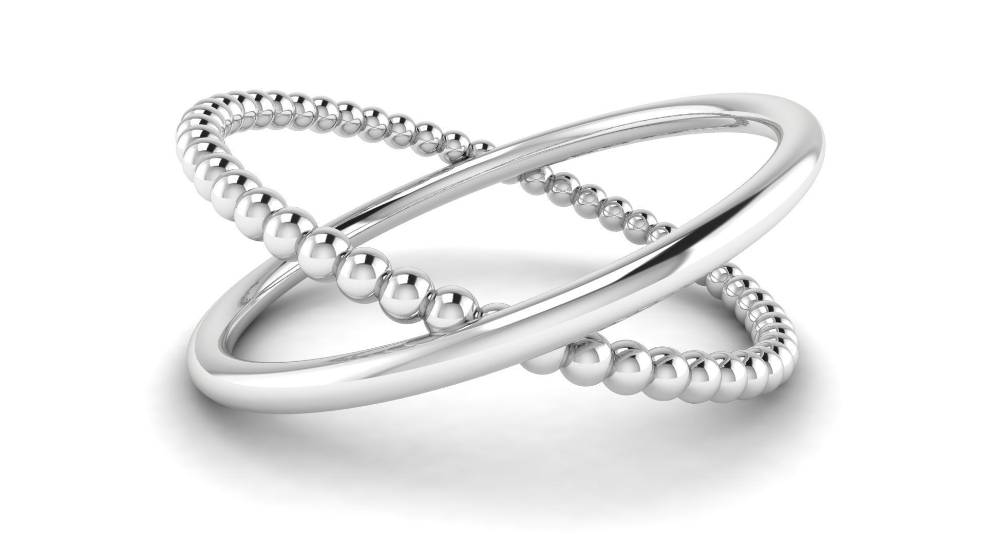 Ring M167 The luxury female abstract ring wedding 3D print model_25