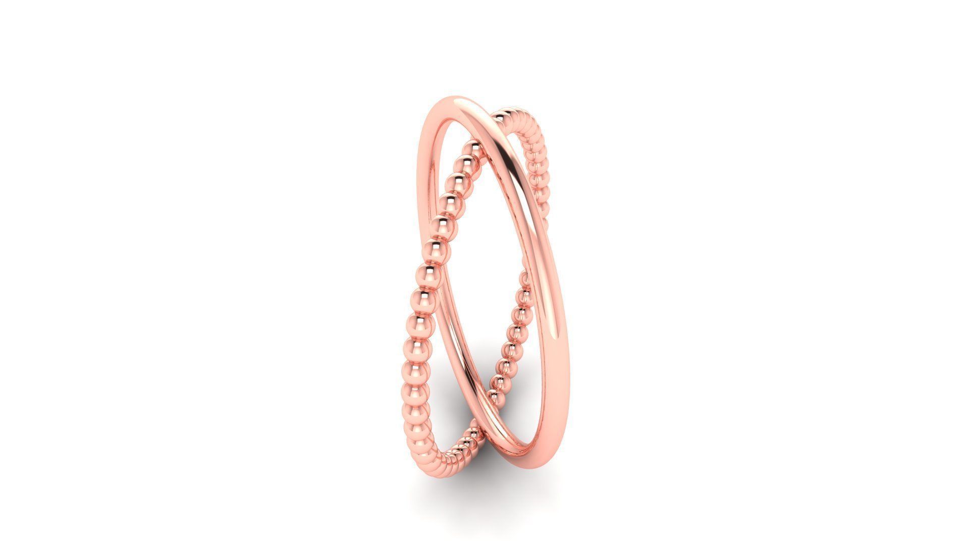 Ring M167 The luxury female abstract ring wedding 3D print model_28