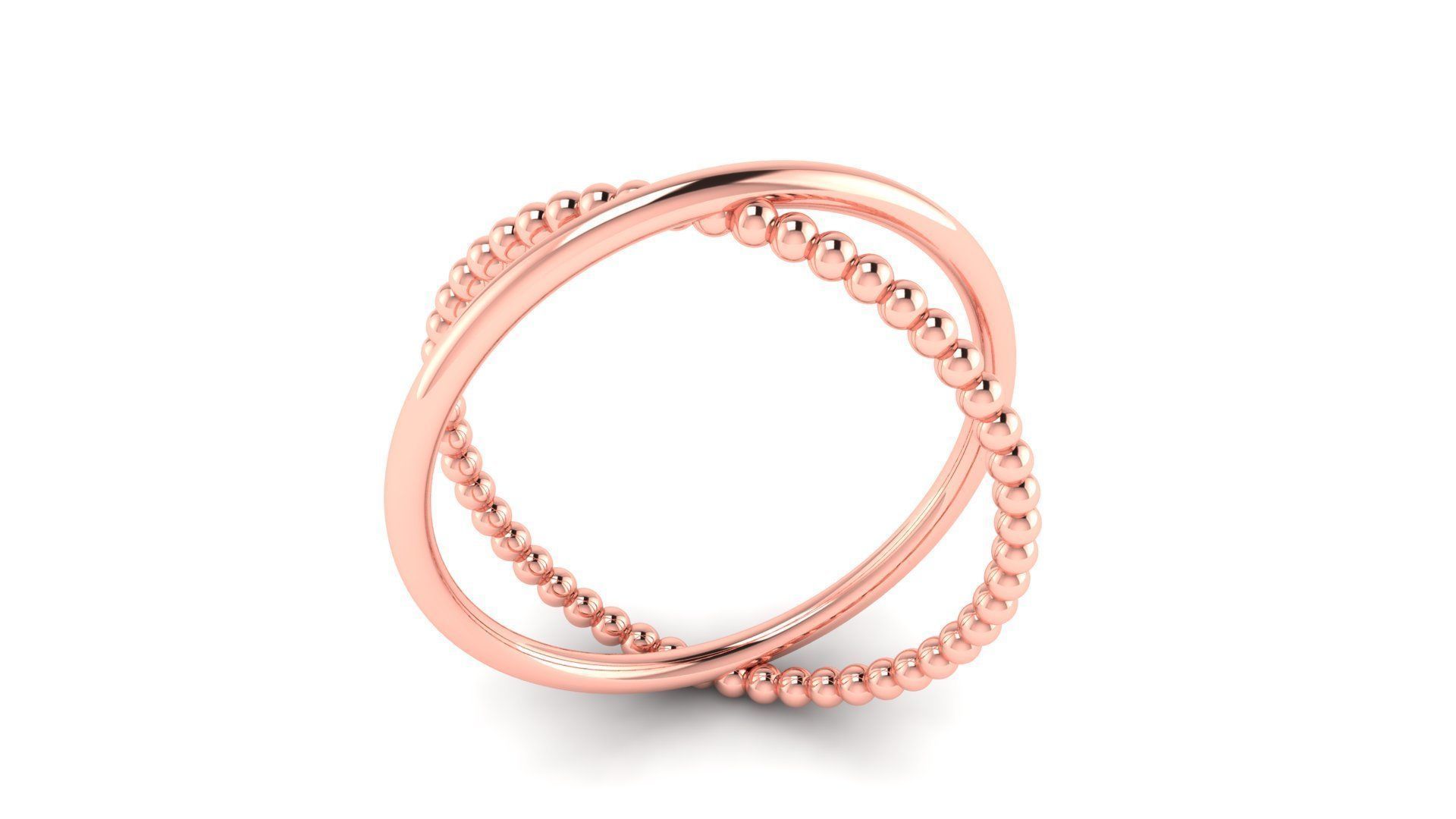 Ring M167 The luxury female abstract ring wedding 3D print model_27