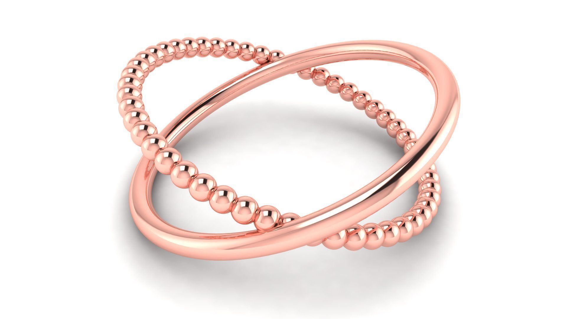 Ring M167 The luxury female abstract ring wedding 3D print model_32