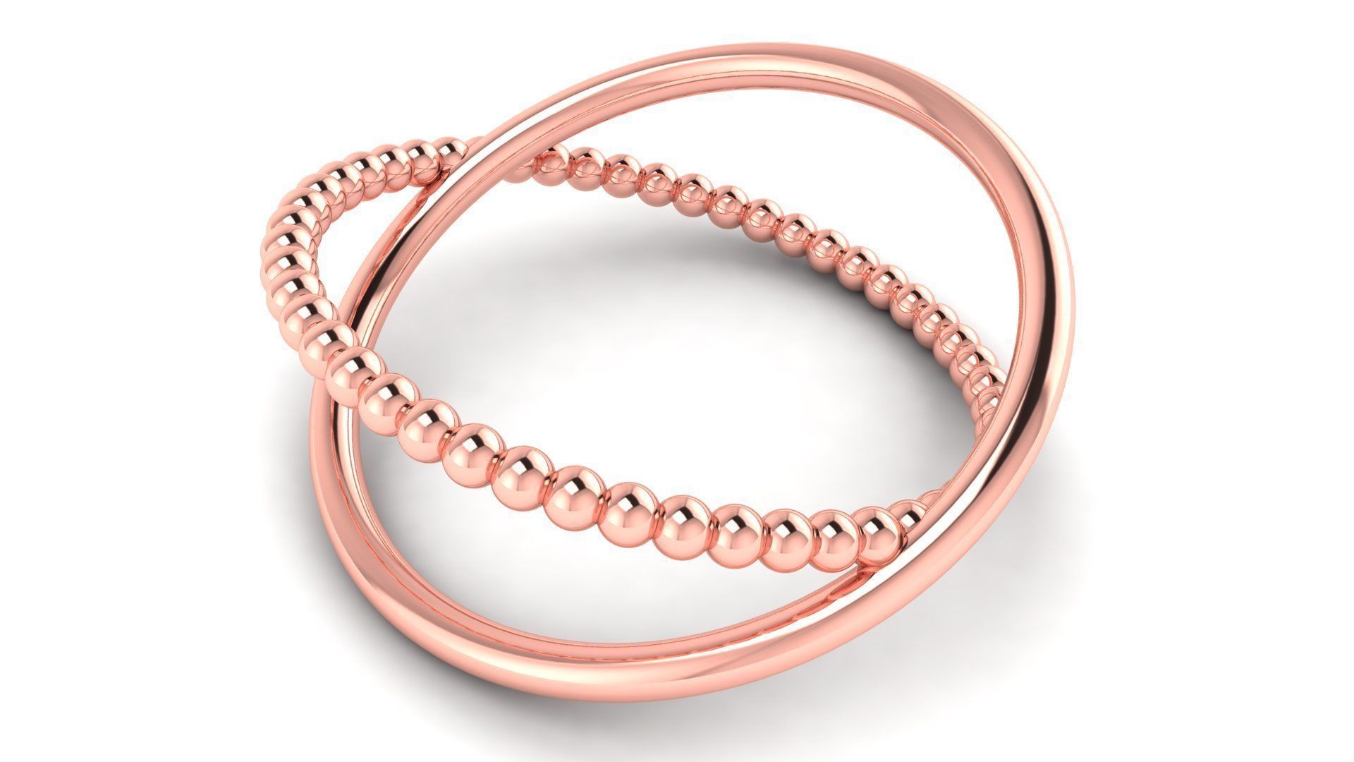 Ring M167 The luxury female abstract ring wedding 3D print model_30