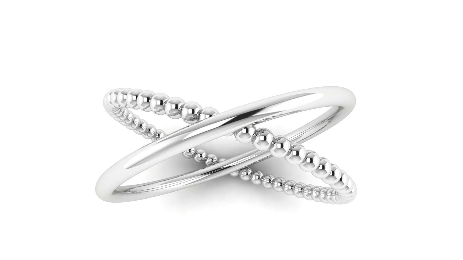 Ring M167 The luxury female abstract ring wedding 3D print model_21