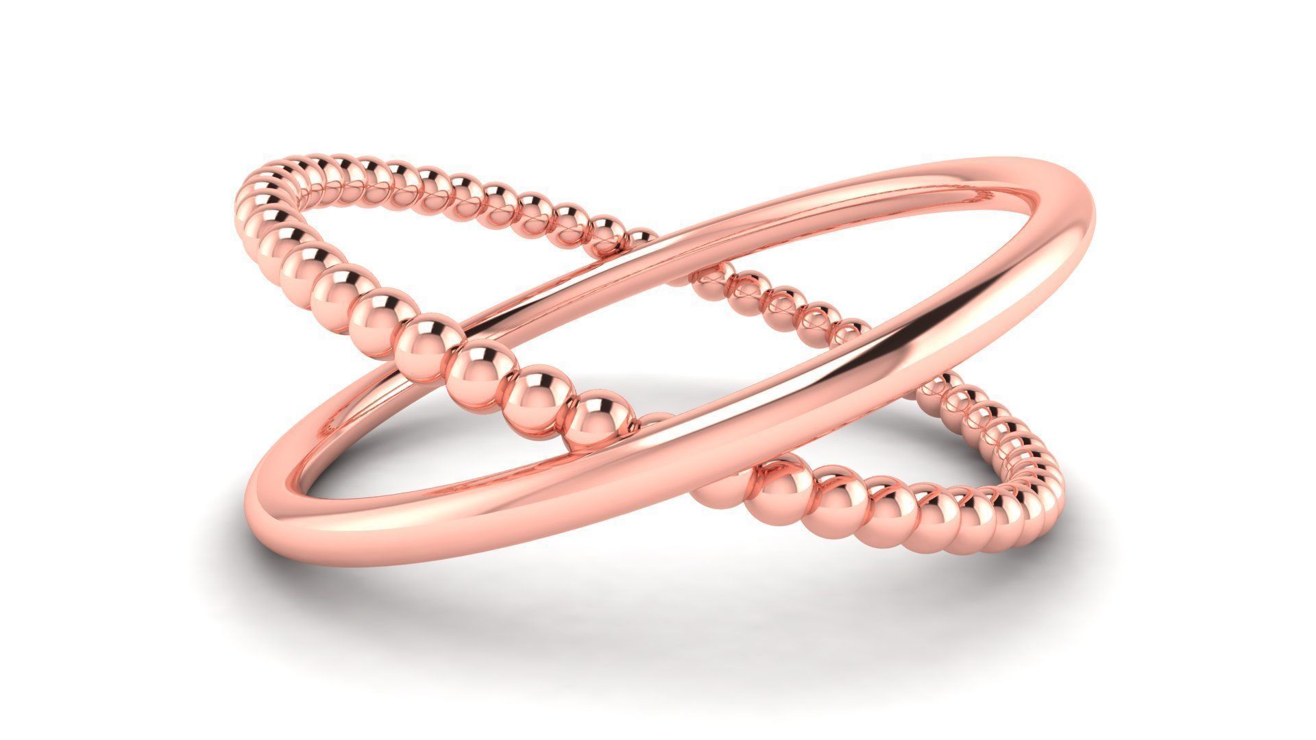 Ring M167 The luxury female abstract ring wedding 3D print model_33