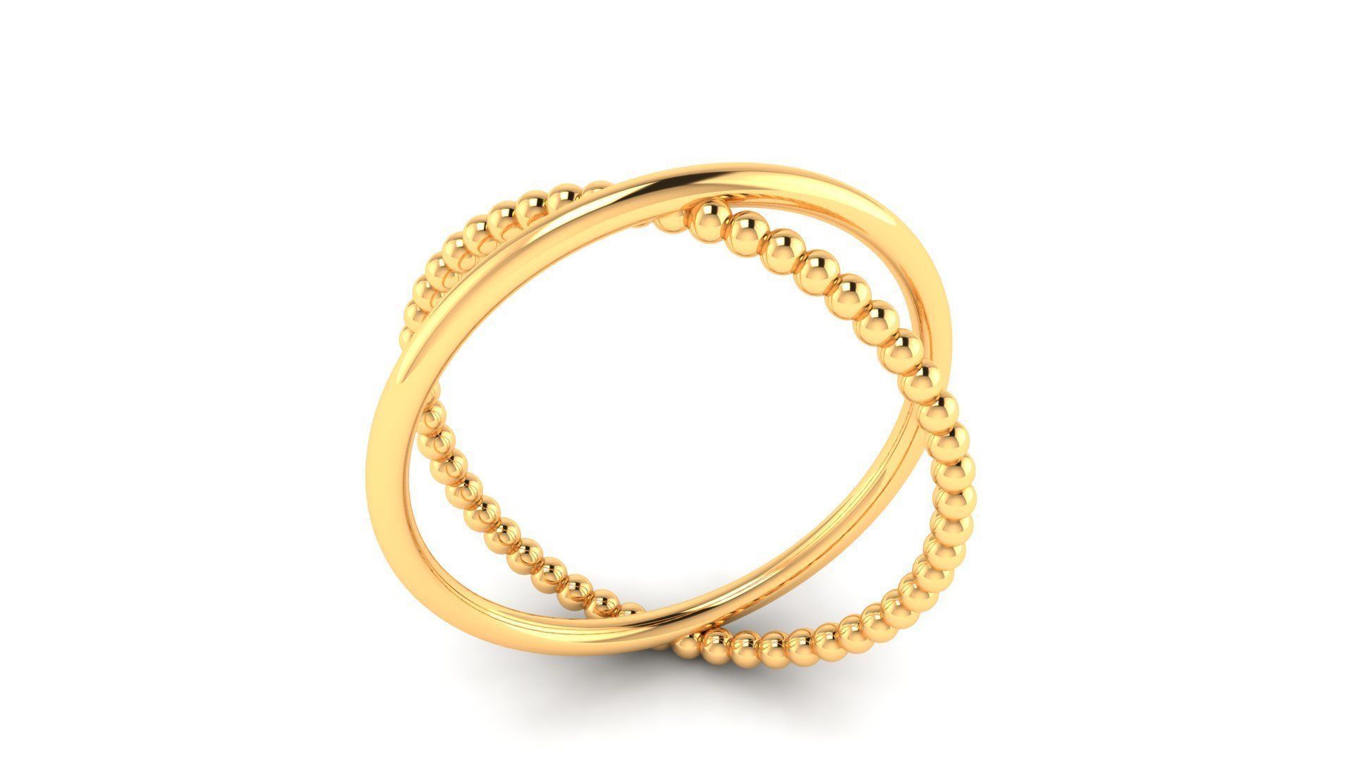 Ring M167 The luxury female abstract ring wedding 3D print model_1