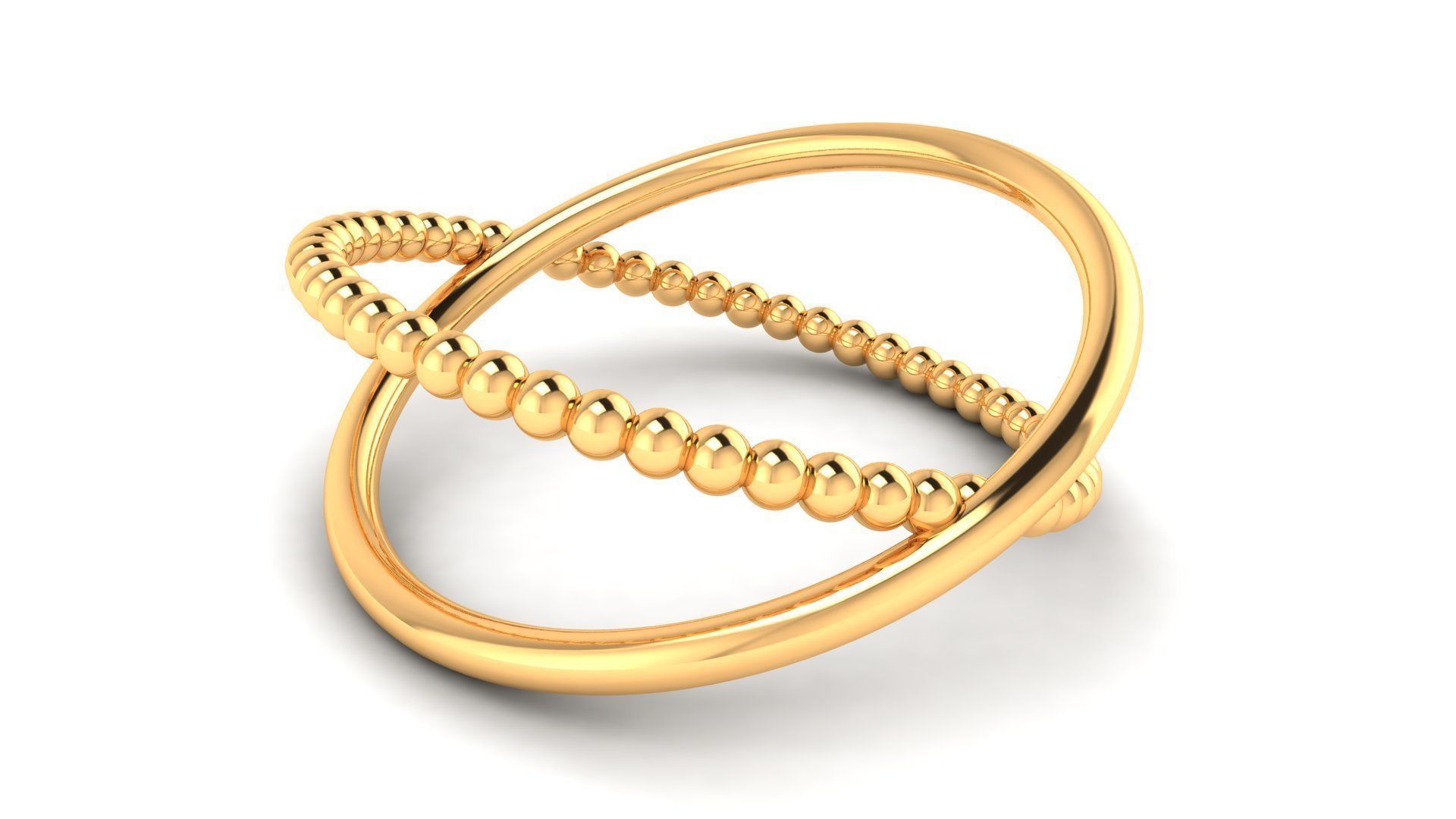 Ring M167 The luxury female abstract ring wedding 3D print model_5