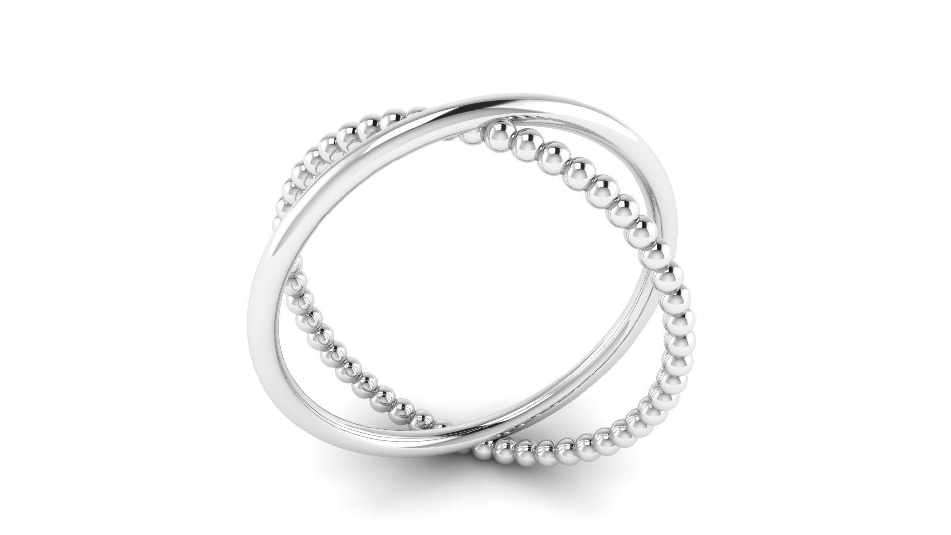 Ring M167 The luxury female abstract ring wedding 3D print model_19