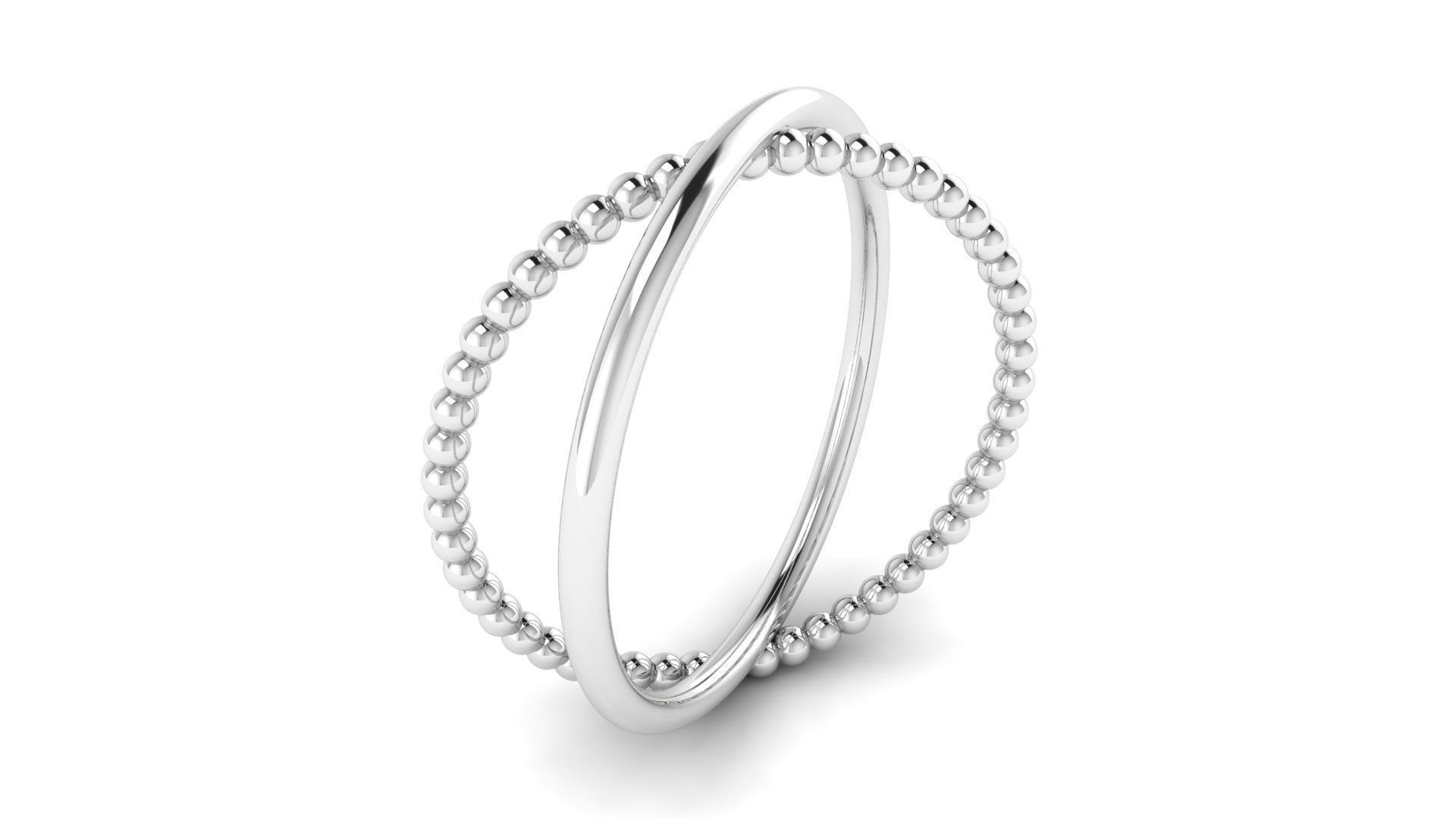 Ring M167 The luxury female abstract ring wedding 3D print model_18