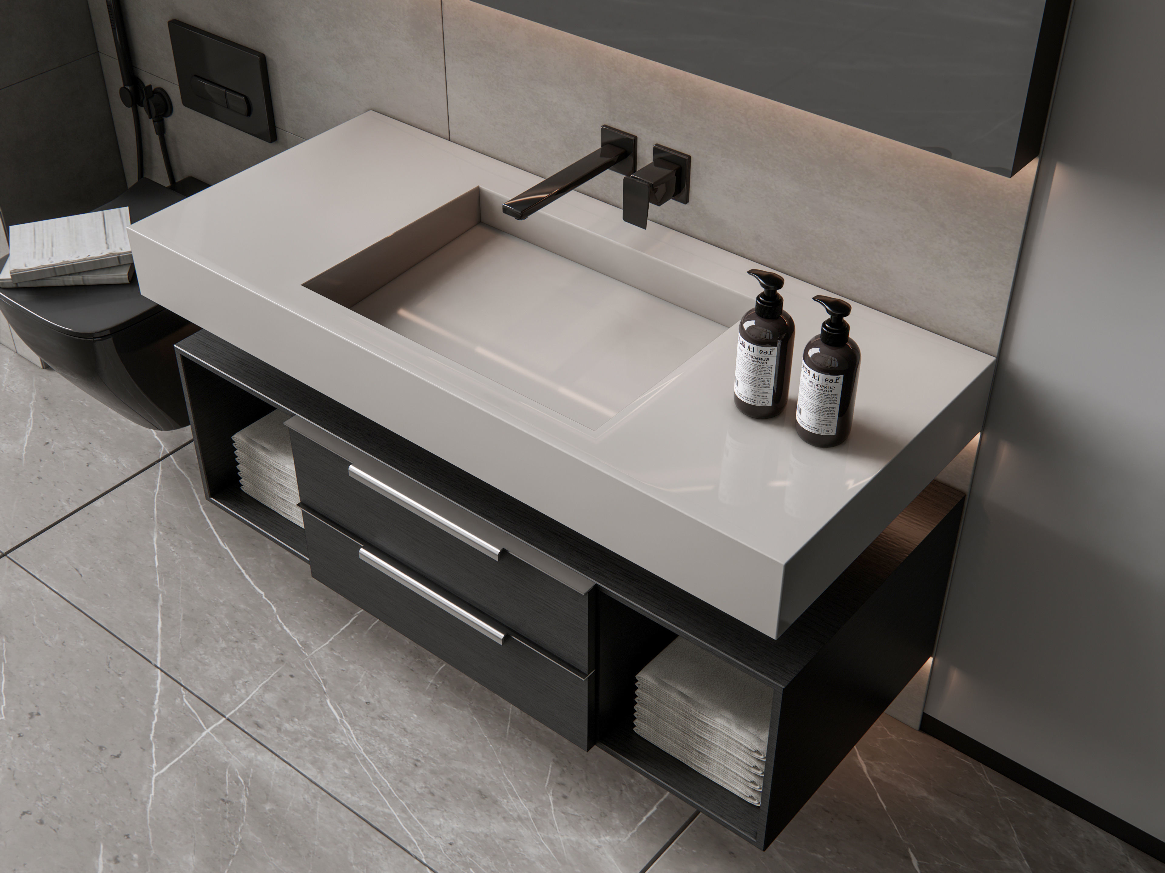Vanity bathroom set 8 3D model_5