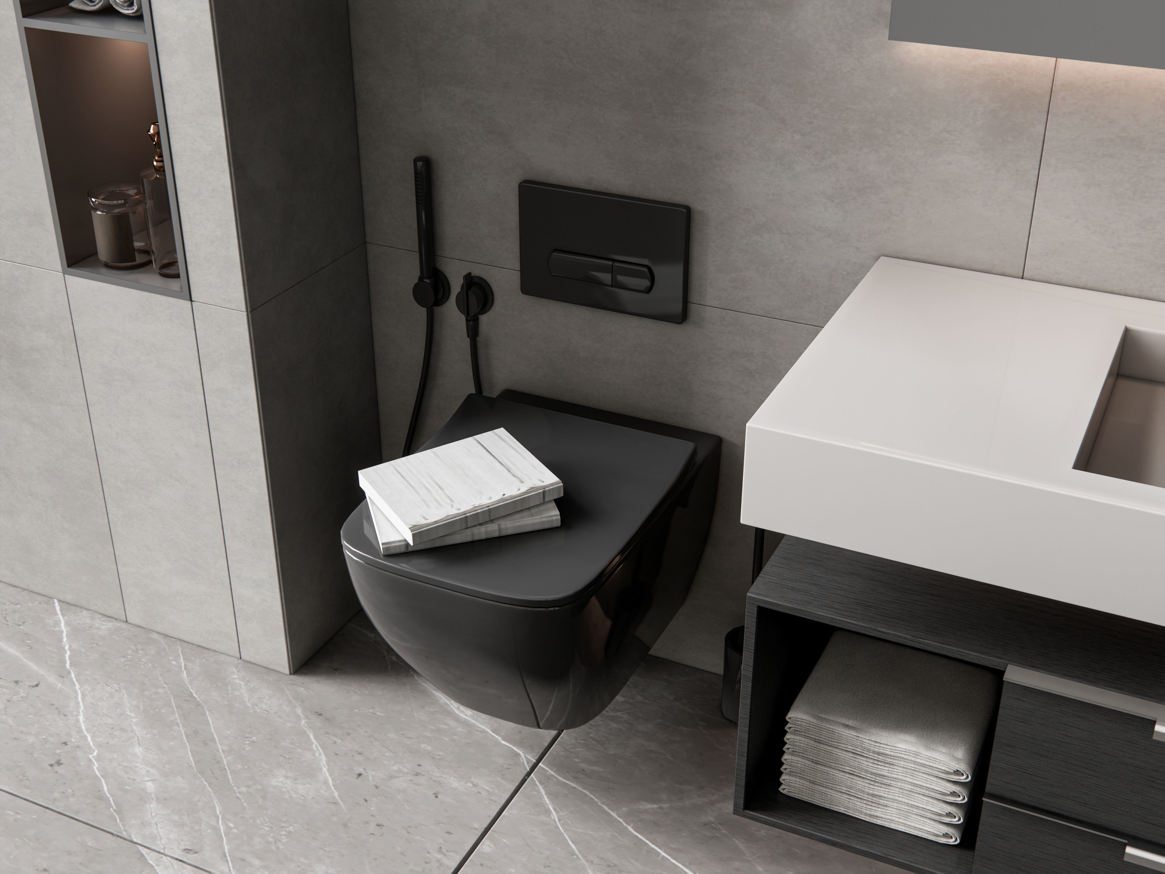 Vanity bathroom set 8 3D model_6