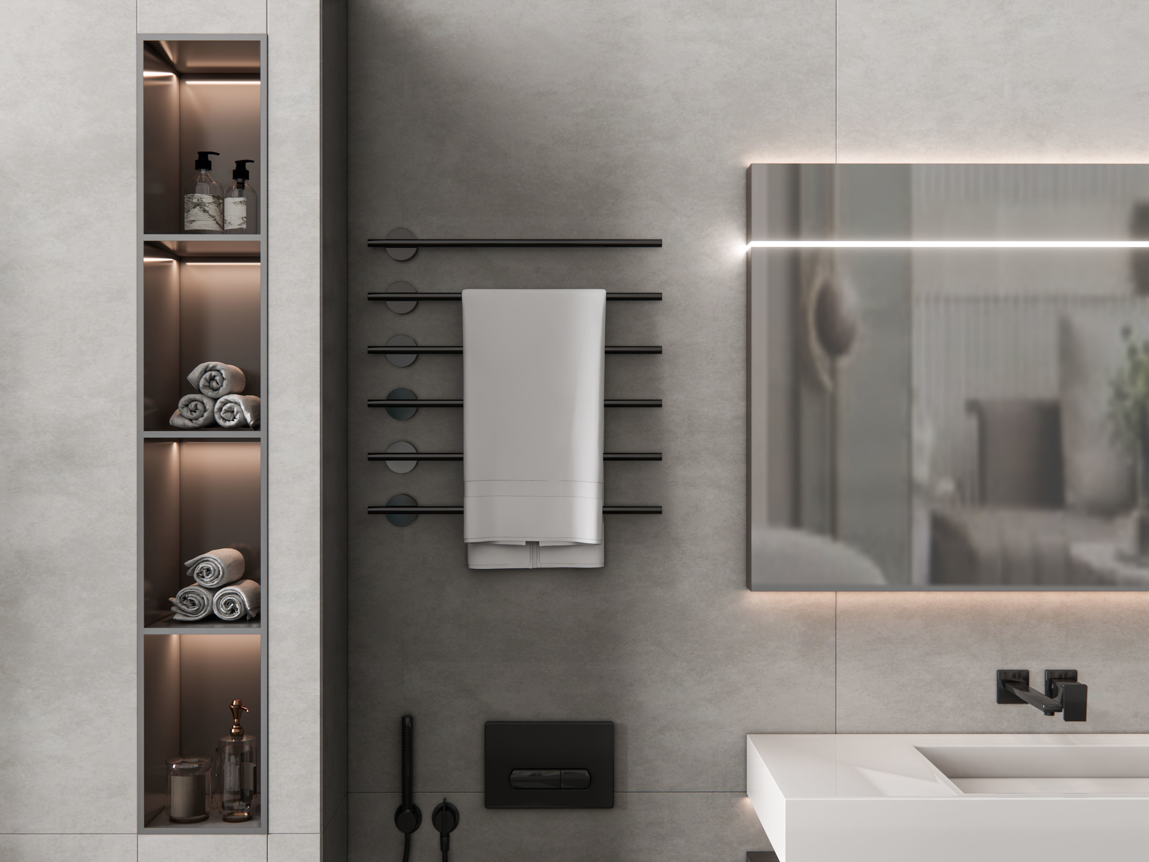 Vanity bathroom set 8 3D model_7