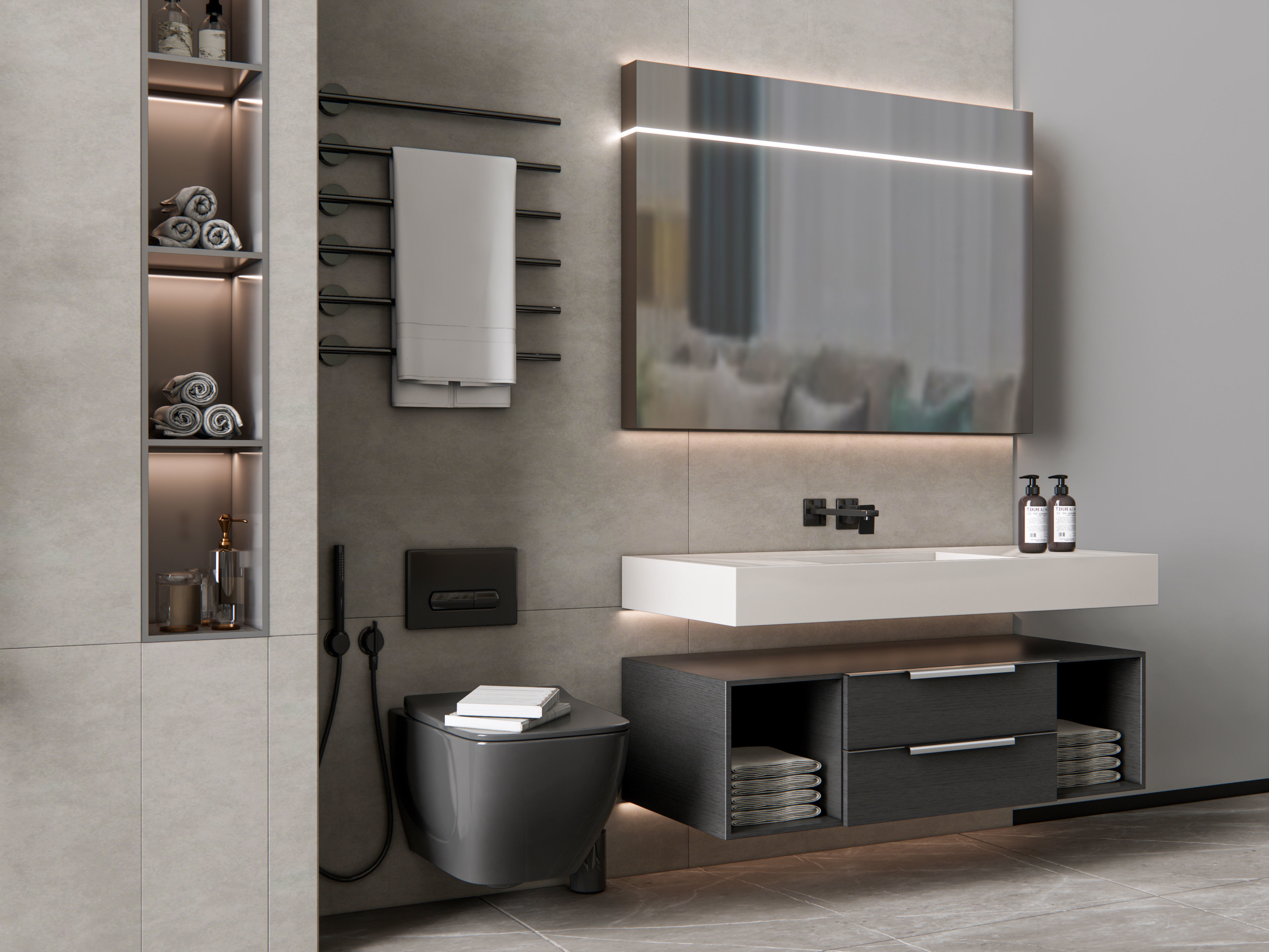 Vanity bathroom set 8 3D model_12