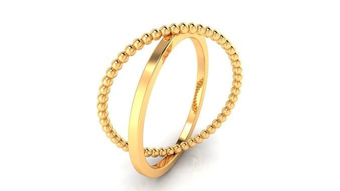 Ring M169 The luxury female abstract ring wedding 3D print model