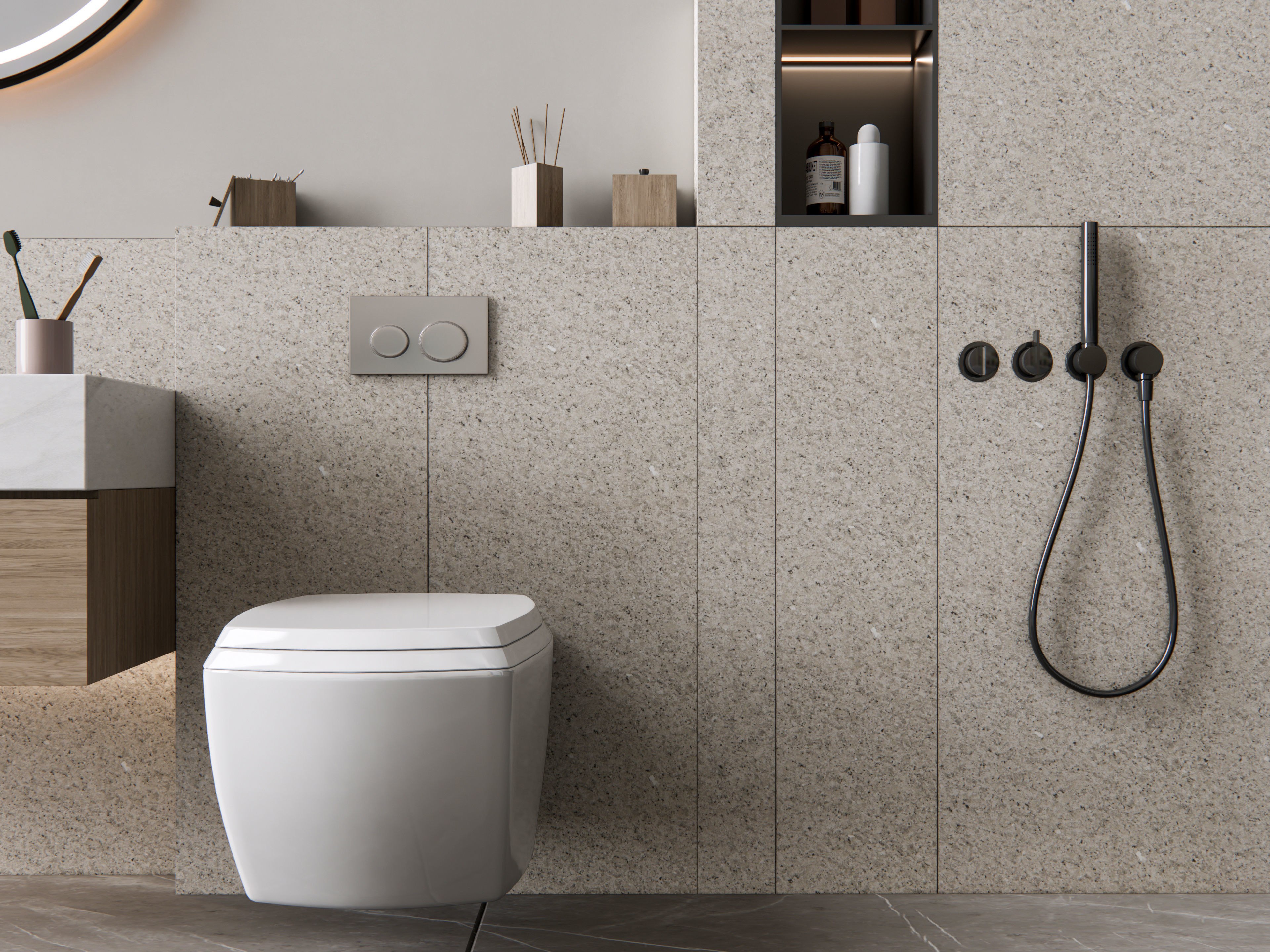 Vanity bathroom set 10 3D model_4