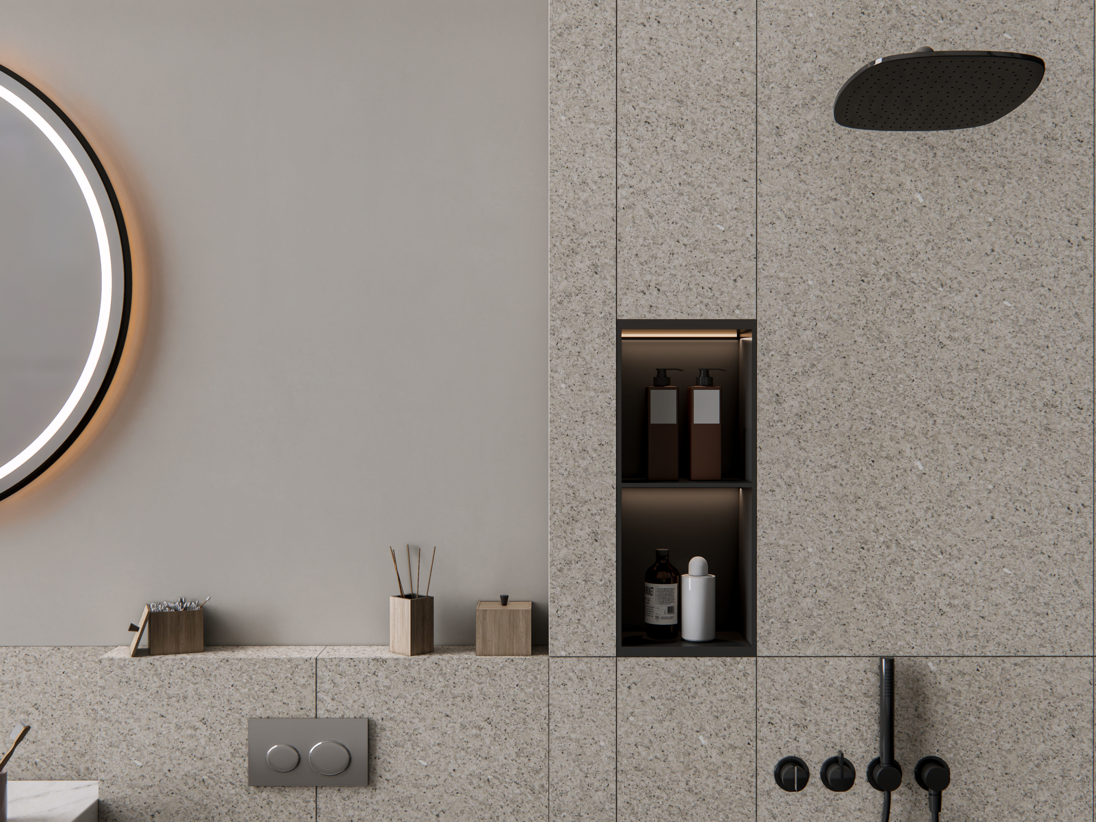 Vanity bathroom set 10 3D model_5