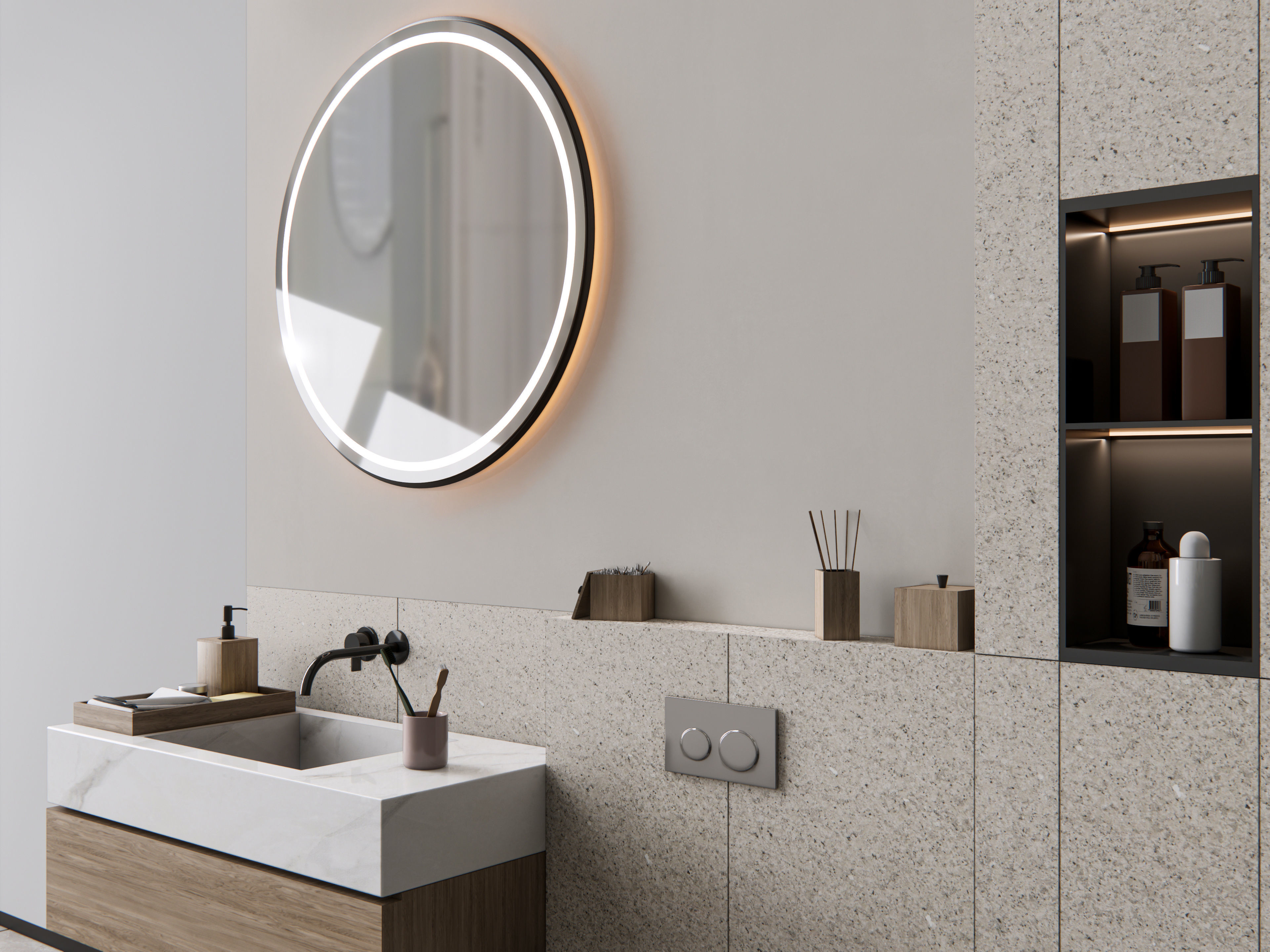 Vanity bathroom set 10 3D model_7