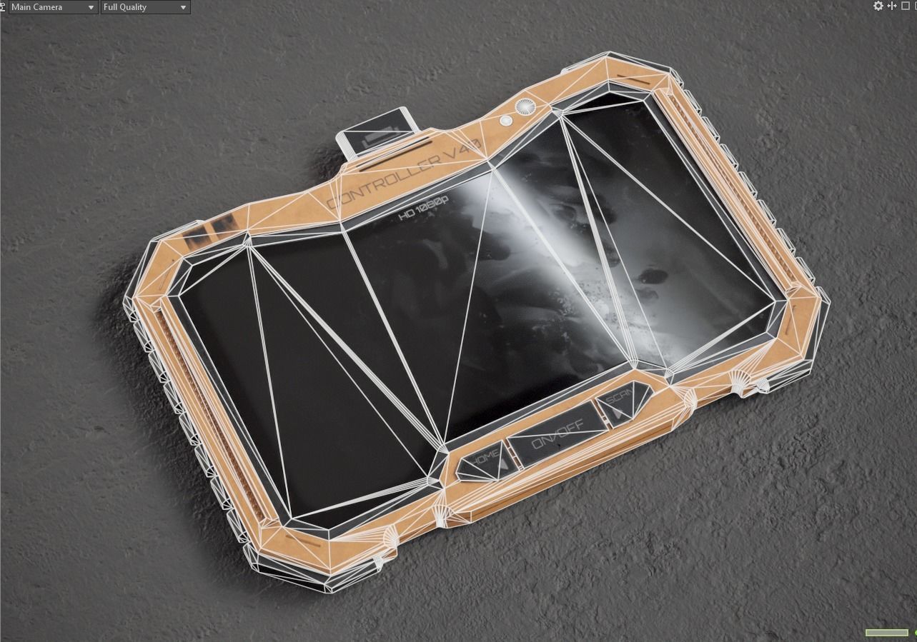 Sci-fi Military Controller V40 PBR Low-poly 3D model_15