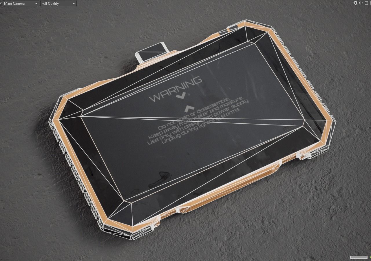 Sci-fi Military Controller V40 PBR Low-poly 3D model_16