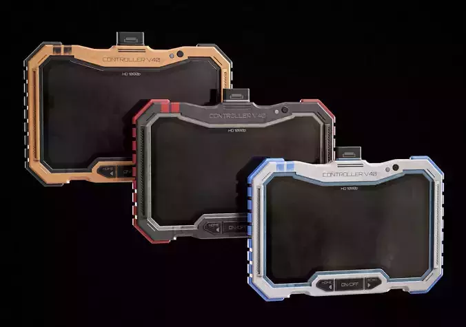 Sci-fi Military Controller V40 PBR Low-poly 3D model Sci-fi Military Controller V40 PBR Low-poly 3D model