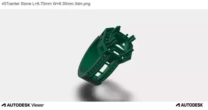 Men Ring With Asscher Cut Center Stone