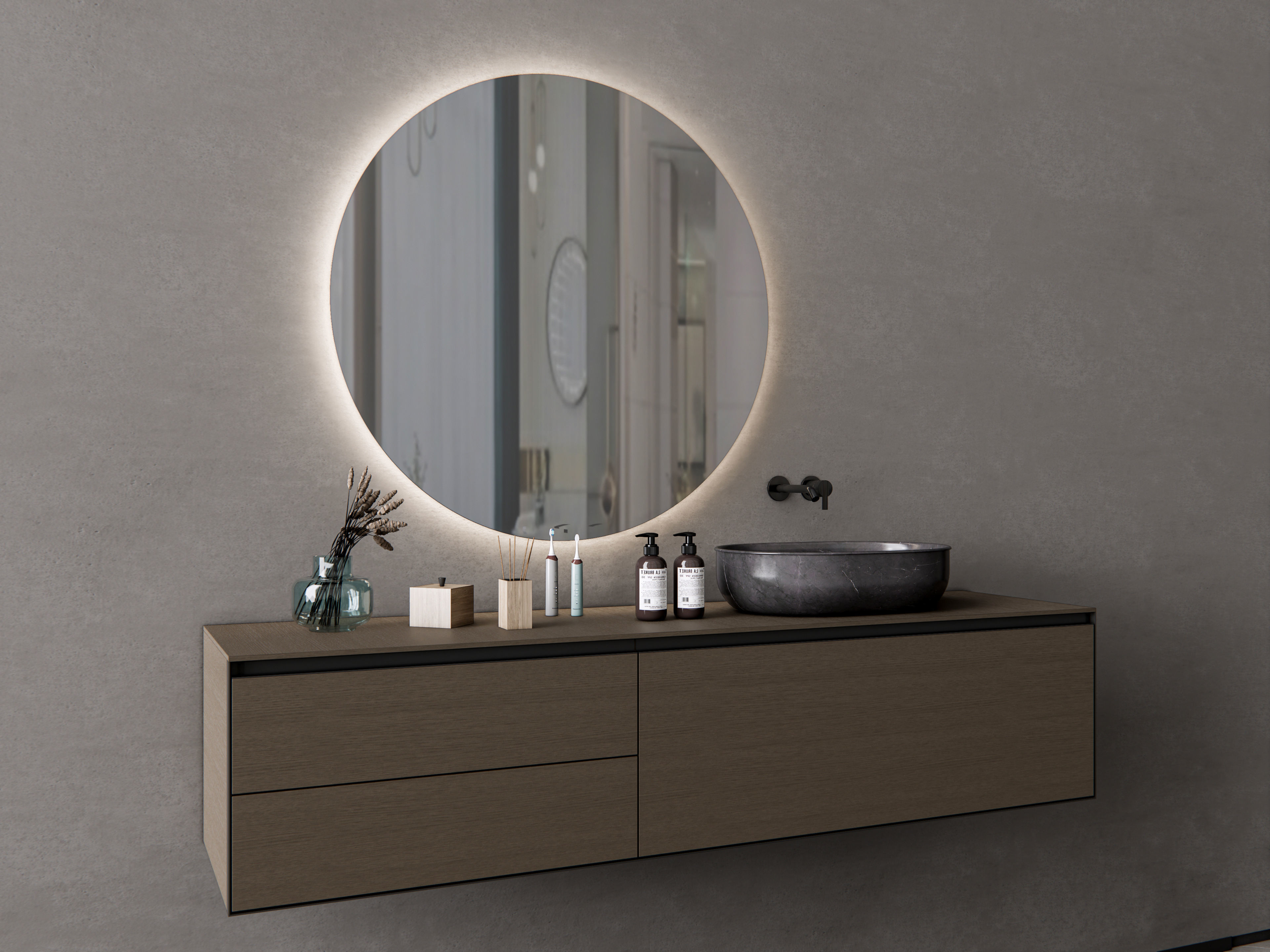 Vanity bathroom set 11 3D model_4