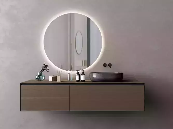 Vanity bathroom set 11 3D model