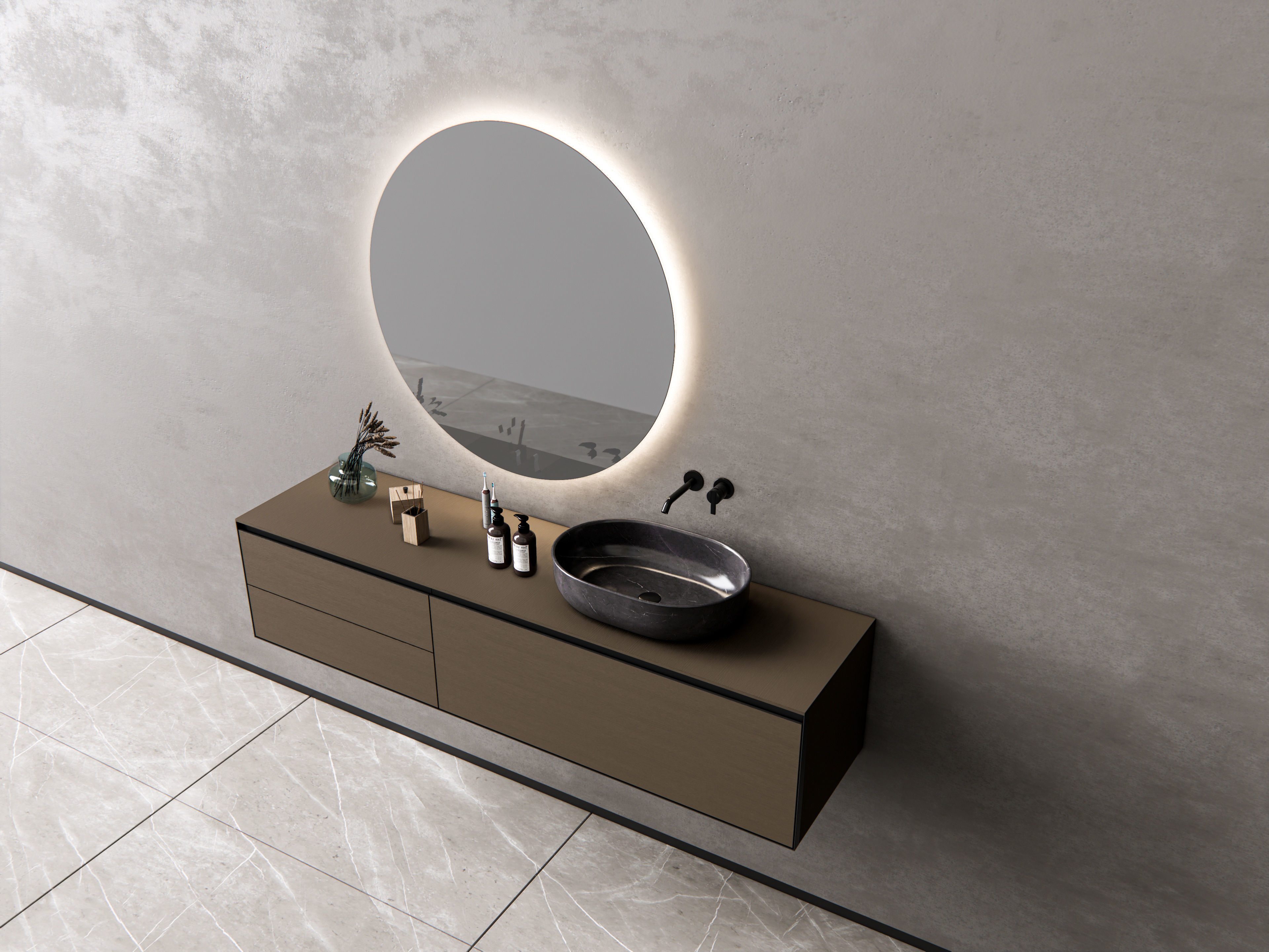 Vanity bathroom set 11 3D model_3